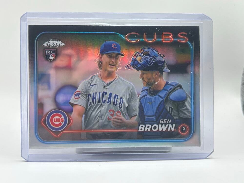 2024 Topps Chrome Update Ben Brown Rookie Image Variation SP Chicago Cubs RC